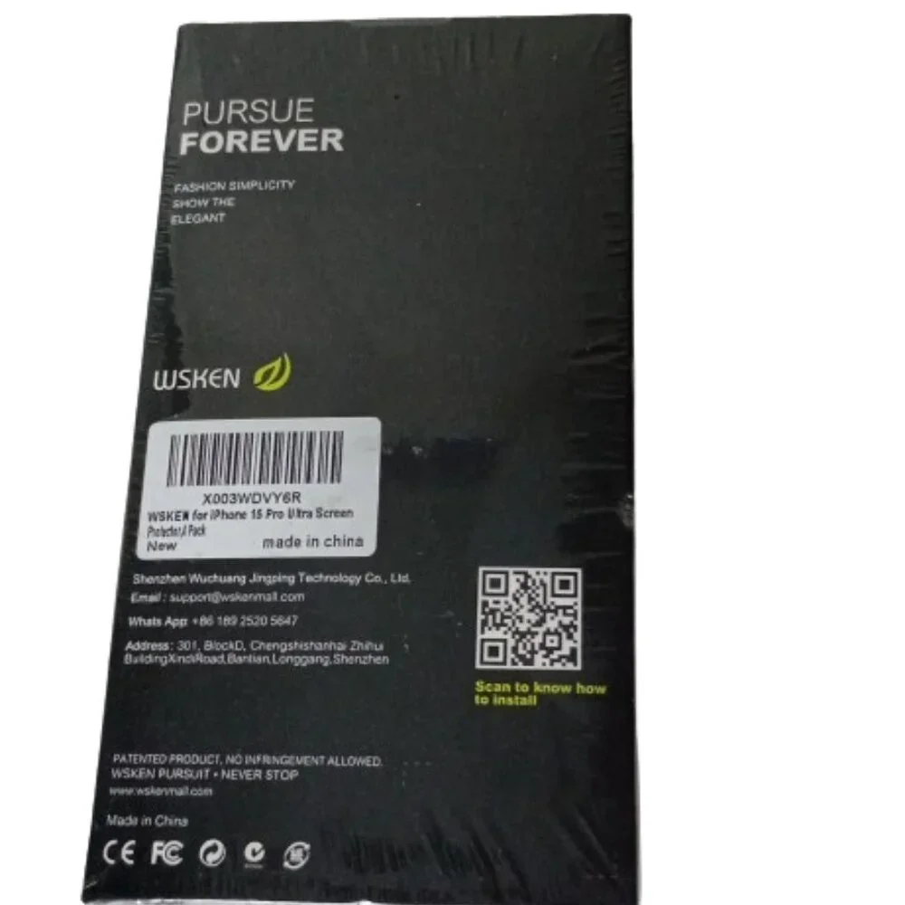 WSKEN for IPhone 15 Pro Ultra Screen Protector 4 Pack Sealed